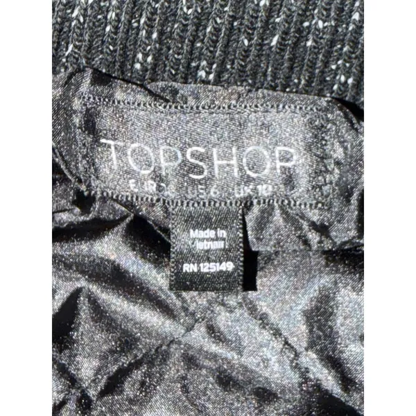 TOPSHOP Abigail Gray Boucle Hooded Wool Blend Coat Size‎ 6 Classic Warm Winter - Image 5