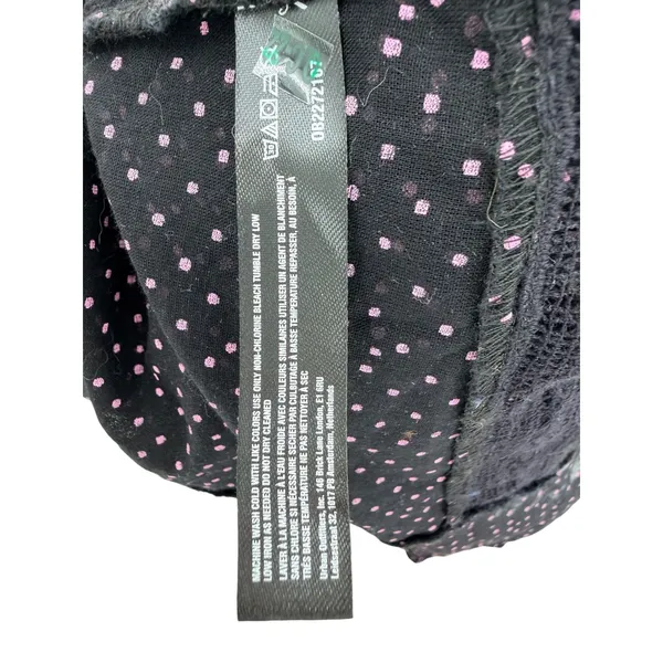 Intimately Free People Black Pink Polka Dot Sheer Slip Dress M NWT Babydoll Boho - Image 6