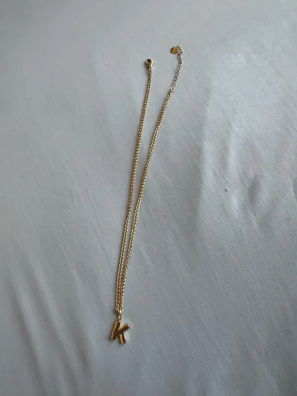 Necklace set letter k Gold - Image 2