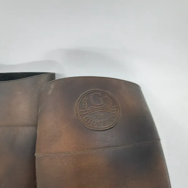 Gioseppo Equestrian Style Brown Rubber EU 36 Rain Boot Size 6 - Image 3