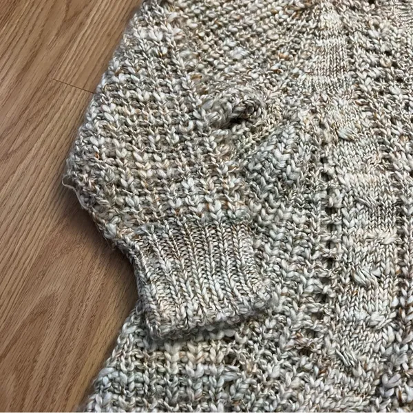 Matilda Jane Good Hart Wool‎ Blend Crochet Open Knit Sweater Women’s Size M Boho - Image 6