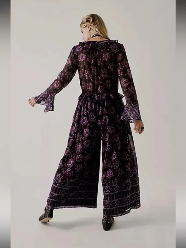 Free people x Anna sui cassiel printed jumpsuit - Image 3