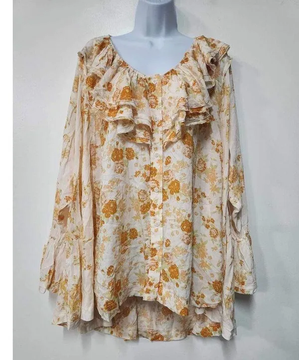 Free People Loretta Printed Tunic Size M B-8 - Image 4