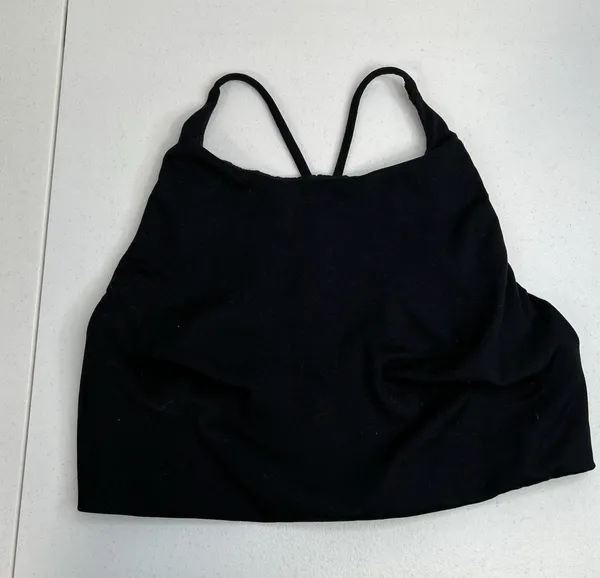 Victoria's Secret L Large Bralette Wireless Lightly Lined Bra Black Strappy Back - Image 2