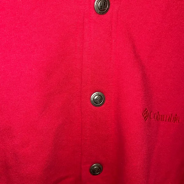 Columbia Sportswear Vibrant Red Snap-Front Jacket Size Medium - Image 7