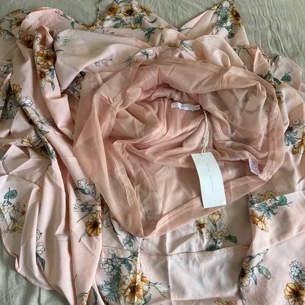 Lush Clothing Pink‎ Sundress with Spaghetti Straps and V-Neckline - Image 7