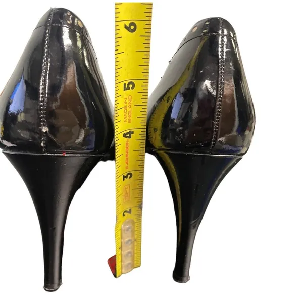 White House Black Market Women's Black Patent Shoes Size 6 SKU 1874 - Image 4