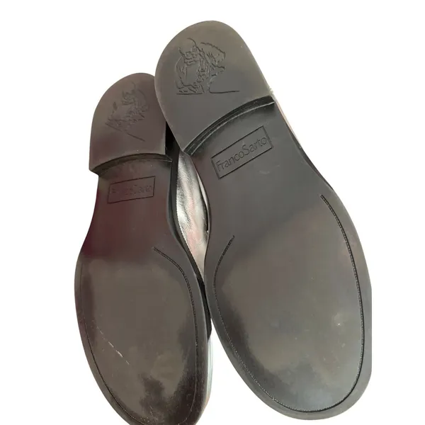 Franco Sarto Metallic Silver Tassel Loafers Size 7.5 - Image 7