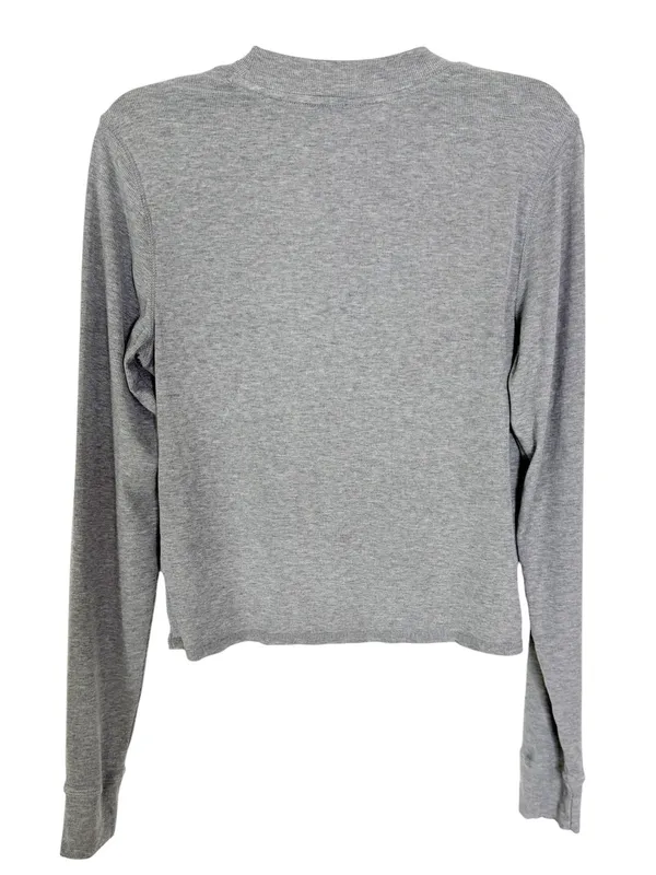 NEW Vuori Women’s Long Sleeve Ribbed Mudra Fitted Tee Top Gray Size XL - Image 5