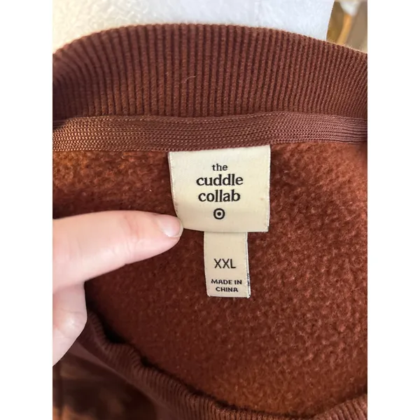 Target Cuddle Collab “Best In Show” Graphic Sweatshirt XXL Brown Pullover Cozy - Image 6