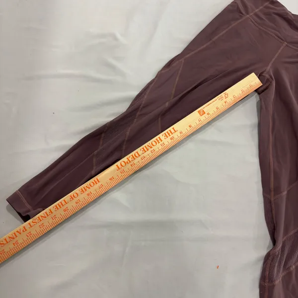 Athleta Mesh Inset High Rise Leggings Plum Mauve Womens Small - Image 4