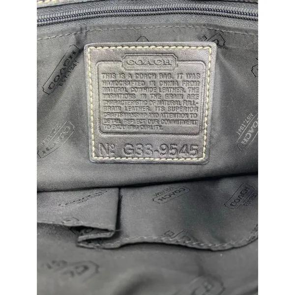 Coach Black Medium Leather Handbag - Image 6