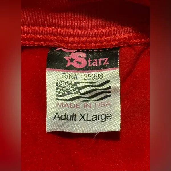 Scarletts Team Rhinestone Track Jacket Red Size XL - Image 12