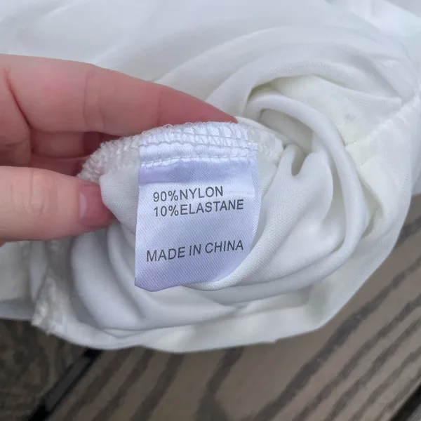NWT Princess Polly Sassy Mini Dress White Size 4 Keyhole Fitted - Image 9