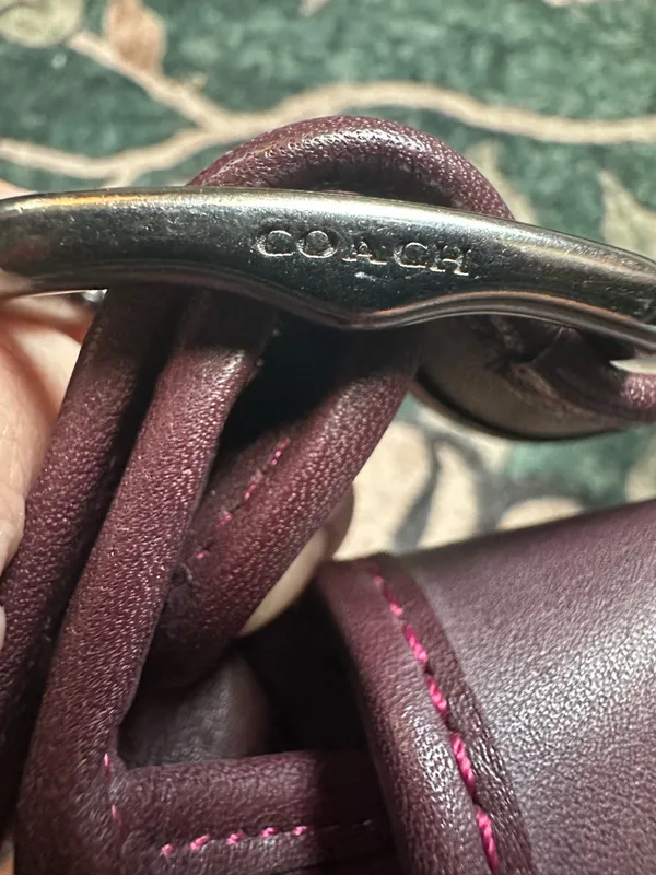 Beautiful 75th anniversary Coach Glovetanned Leather Saddle Bag - Oxblood - Image 3