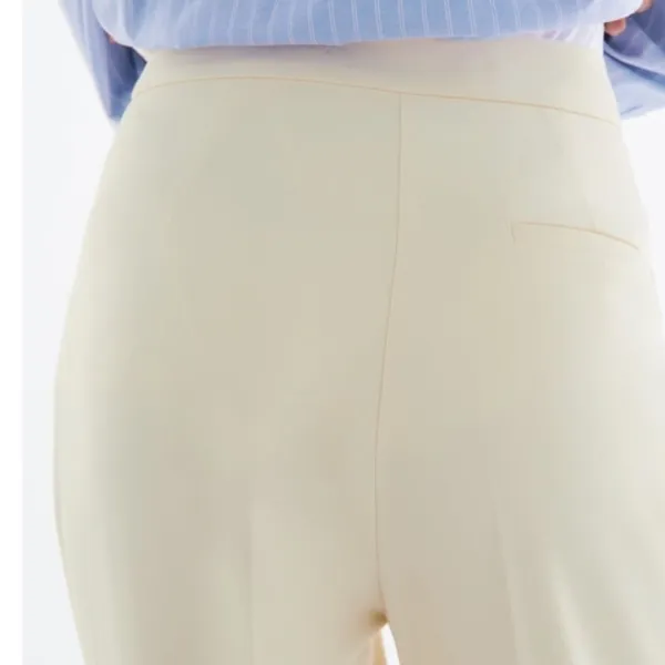 Zara‎ High Waist Trousers in Ivory Size Small - Image 5