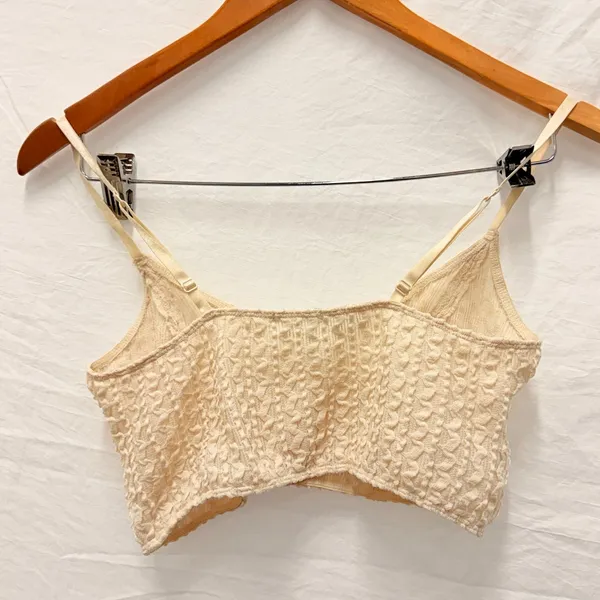 Kimchi Blue‎ Cream Cottagecore Tank Top Small Fairy Tinkerbell - Image 2
