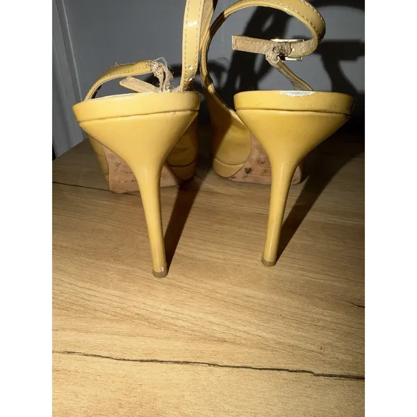 Jimmy Choo Peeptoe Slingback Nude Heels Size 40‎ SEE PHOTOS J - Image 7