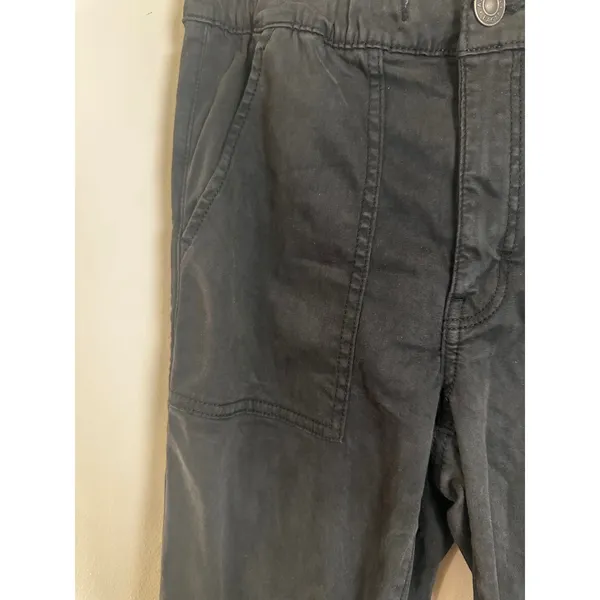 American Eagle Next Level Stretch Black Jogger Pants Ankle Zip Utility Women 8‎ - Image 3