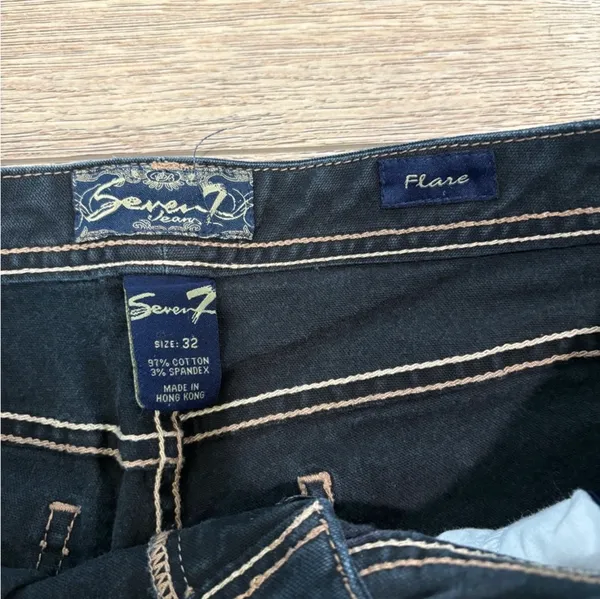 Seven7 Blue Flare Jeans - Image 2