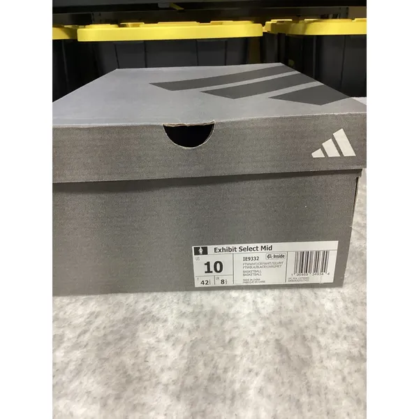 Adidas Exhibit Select Mid Womens Basketball Shoes White Silver IE9332 Size‎ 10 - Image 2