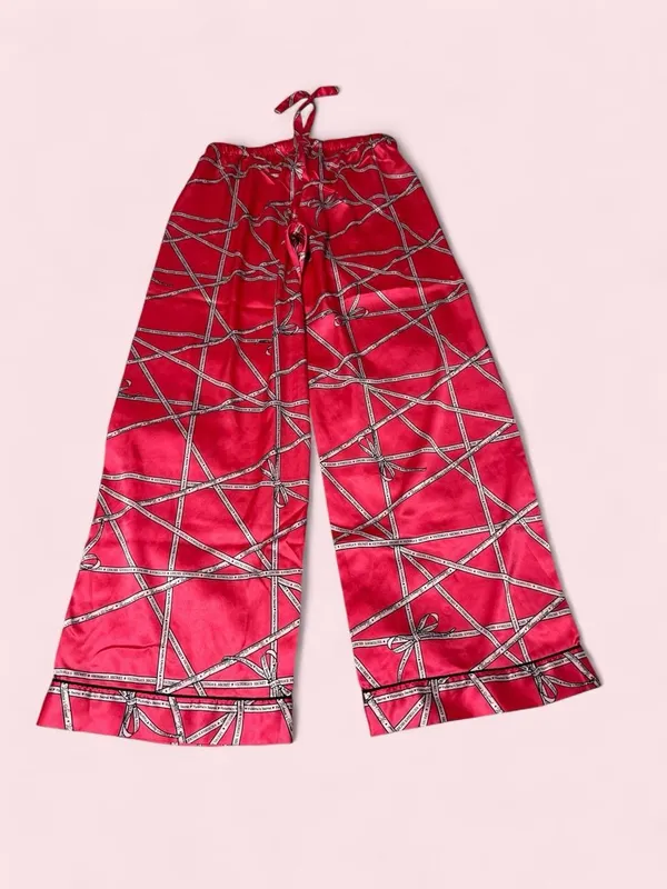 Victoria's Secret Pink Satin Sleepwear with Logo Ribbon Detail - Image 6