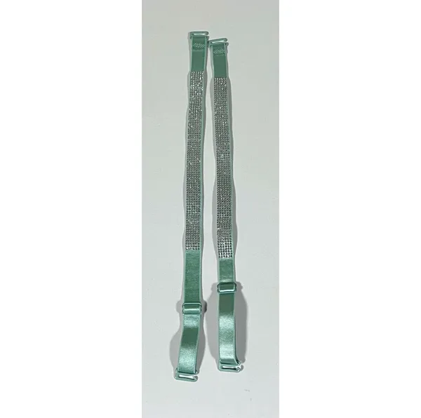 Blue Diamond Bra Straps Hosiery Lingerie Fashion Accessory Matching Pair Set 💎 - Image 2