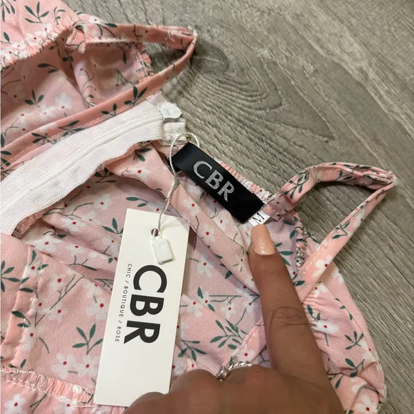 •Cbr• Pink Floral Cinch Dress - Image 5