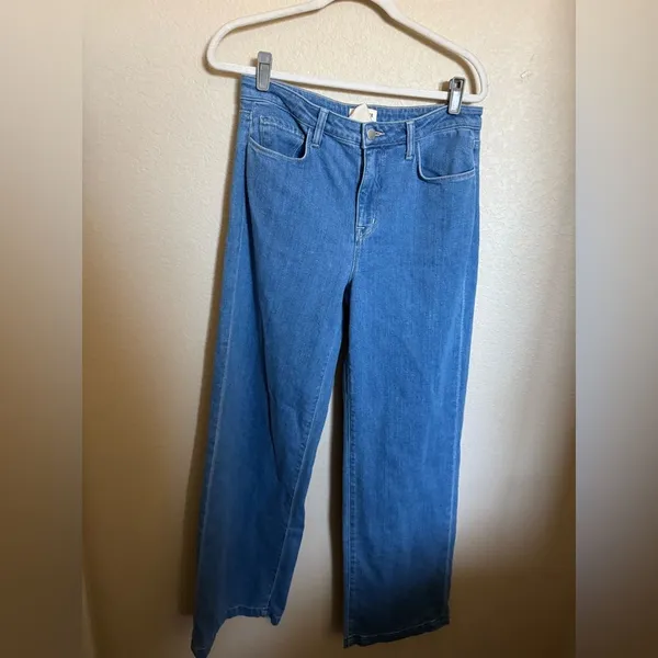 L’AGENCE Clayton‎ High Rise Wide Leg Jeans Size 30 Long Tall in Salina Blue - Image 8