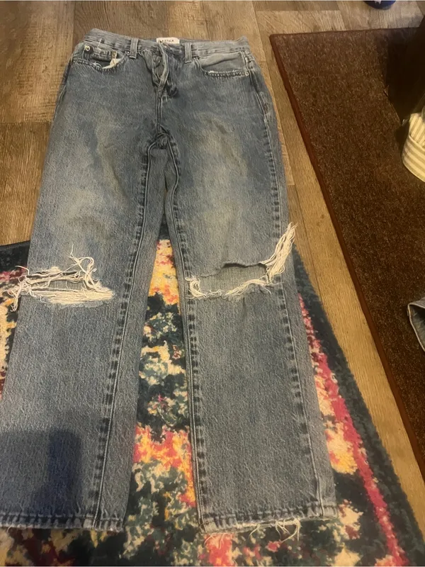 Pistola Women's Distressed Straight-Leg Jeans – Light Blue - Image 2