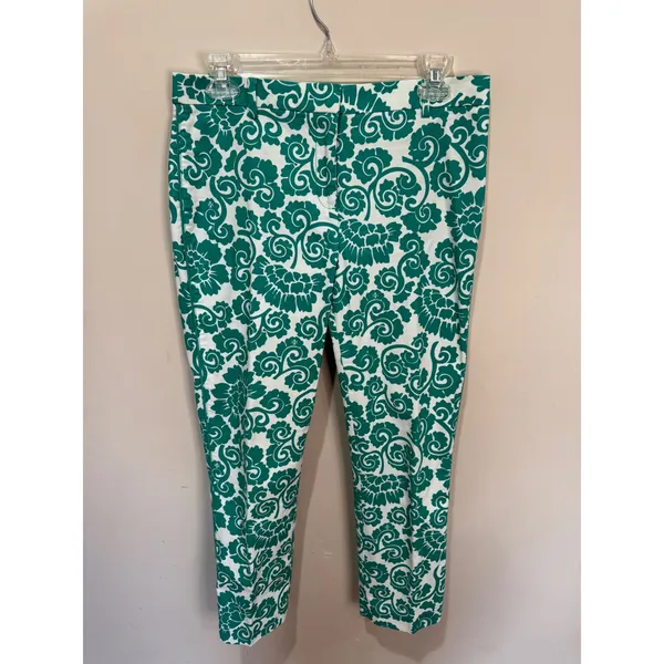Tory Burch‎ Walton Printed Captiva Pants Sz 4 - Image 2