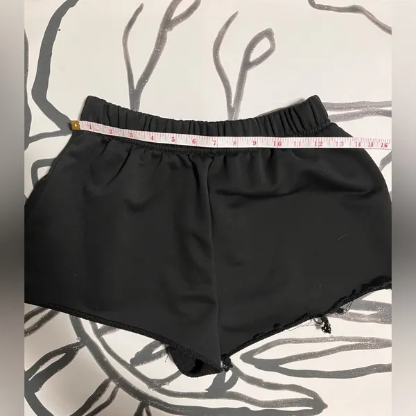 Basic Black Cut Off Sweat Shorts Never Worn. Women’s Sz Small. - Image 4