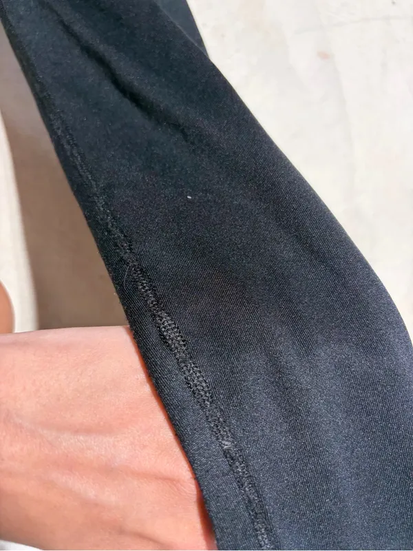 Aerie Black Women's Long-Sleeve Jumpsuit warm-up medium - Image 7