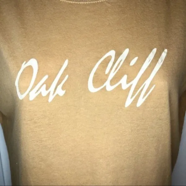 Next Level Apparel Oak Cliff Dallas Texas Fitted TShirt Tan J L - Image 4