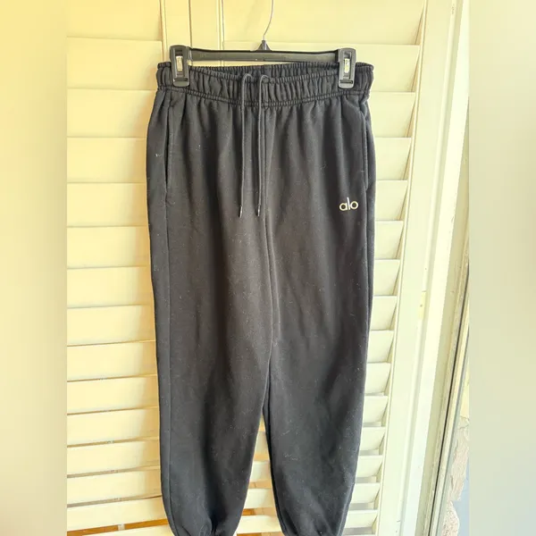ALO Yoga Black High-Waist Jogger Sweatpants Accolade - Image 6