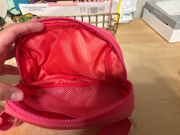 Pure Barre Pink Nylon Belt Bag Fanny Pack - Image 5