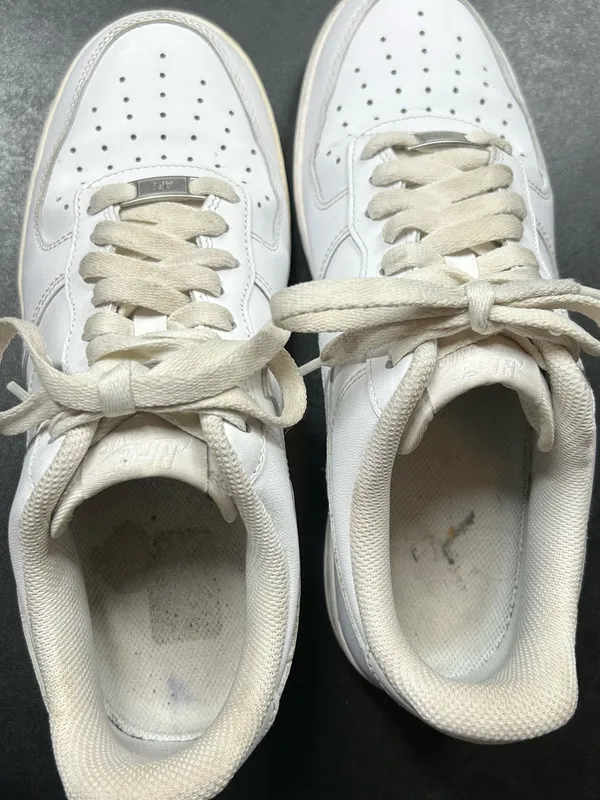 Nike Women’s Size 10 White Air Force 1 '07 Shoes - Image 5
