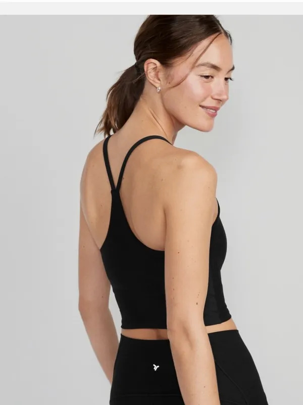 Old Navy Light Support PowerSoft Longline Sports Bra M - Image 2