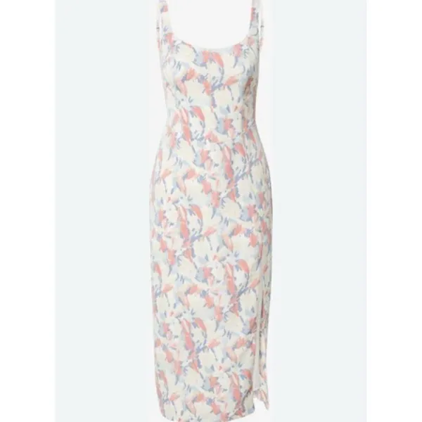 Abercrombie & Fitch Women XL Floral Midi Dress Dainty Romantic Coquette - Image 3