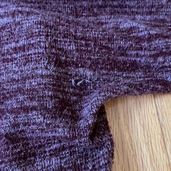 Soft Surroundings Knit Sweater Womens XL Purple Layered Minimalist Cozy - Image 9