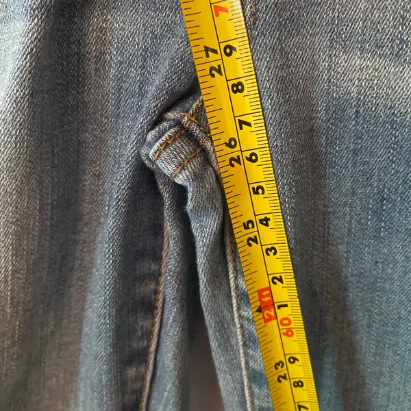Judy Blue Skinny Fit Medium Wash Distressed Jeans High Rise Women's size 28 - Image 9