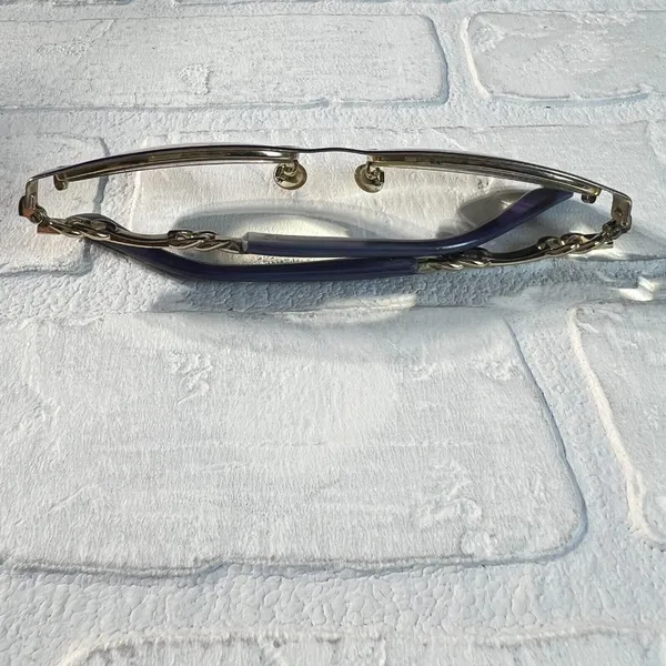 JIMMY‎ CHOO Eyeglasses Frames Violet 53 16 135 78-8T2 Rectangle Made in Italy - Image 8