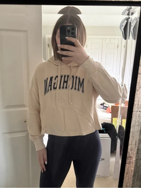 University of Michigan cropped hoodie - Image 5