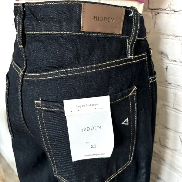 Hidden Logan Dad Jean size 26 NWT Blue - Image 3