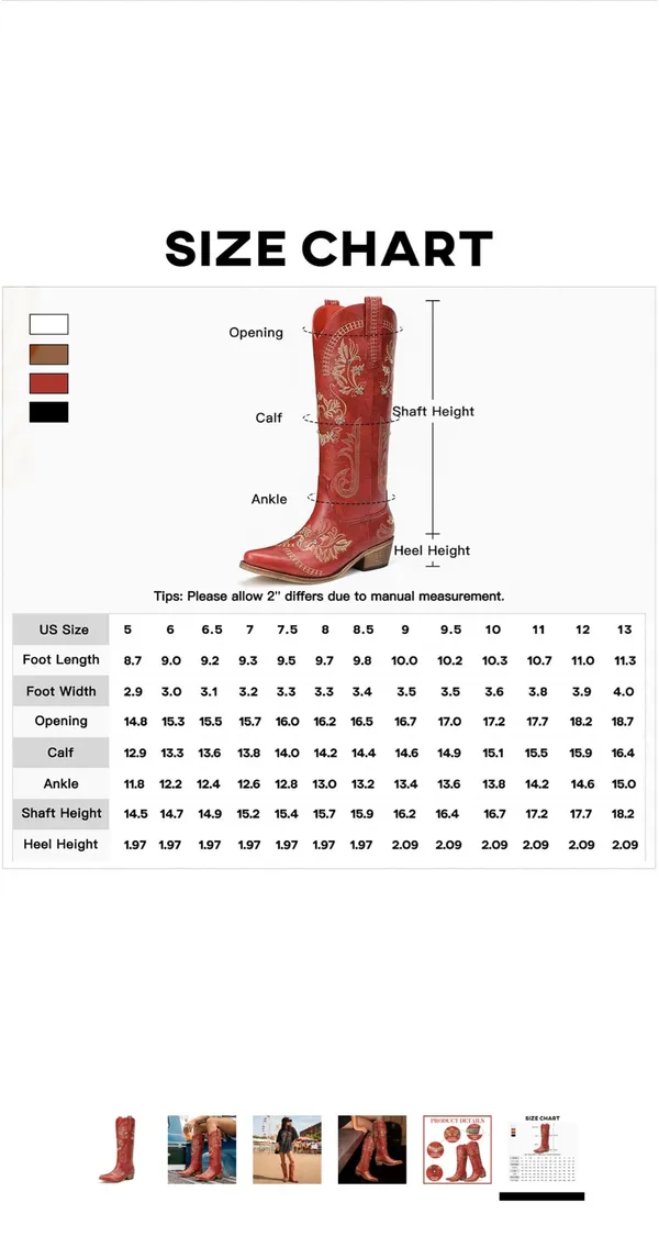 Amazon Red Cowboy Boots - Image 2