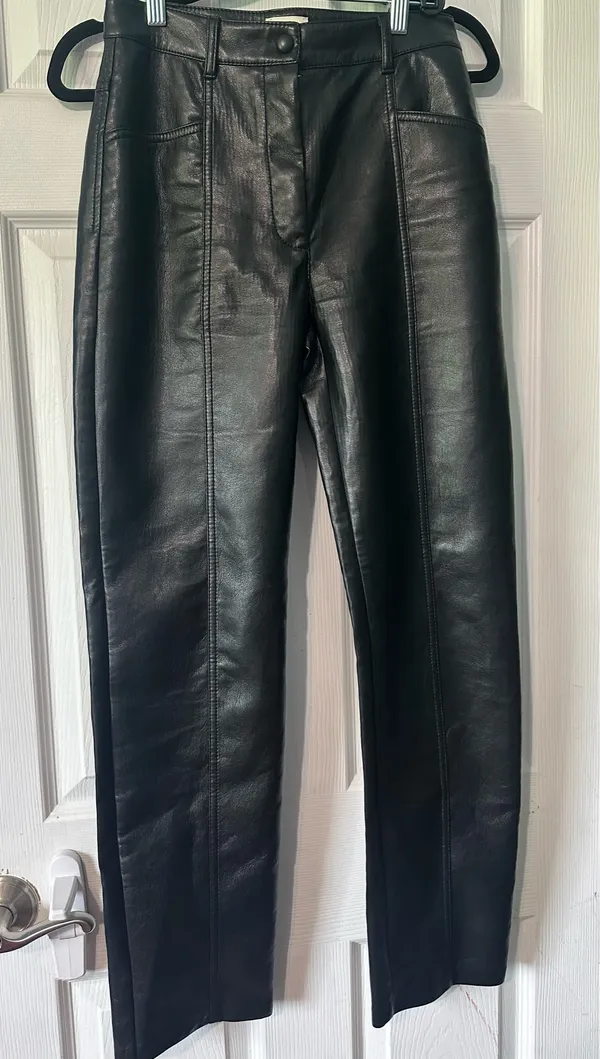 Wilfred Aritzia Rebel Vegan Leather Pants - Image 4