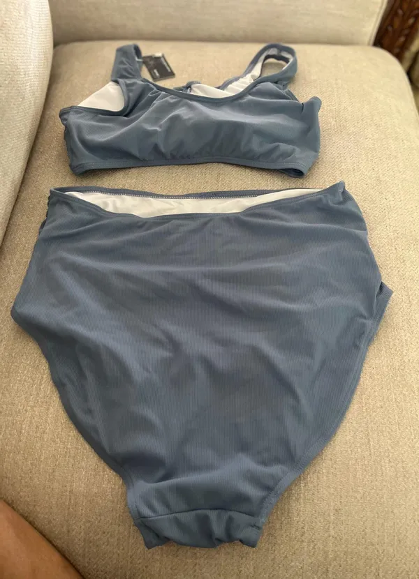 Summer Mae Maternity Swimsuits Maternity One Piece Bathing Suit With Ruffled One Shoulder - Image 4