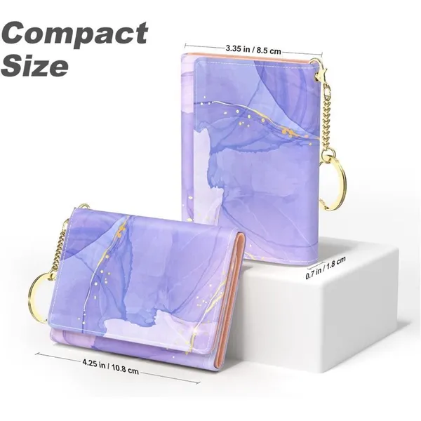 NWT.Hamilton Credit Card Slim Wallet with 7 Card Slots & ID Window. Explore Now! - Image 4