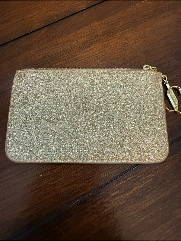 Jimmy Choo parfums glittery coin/perfume pouch, 3" x 5" - Image 5
