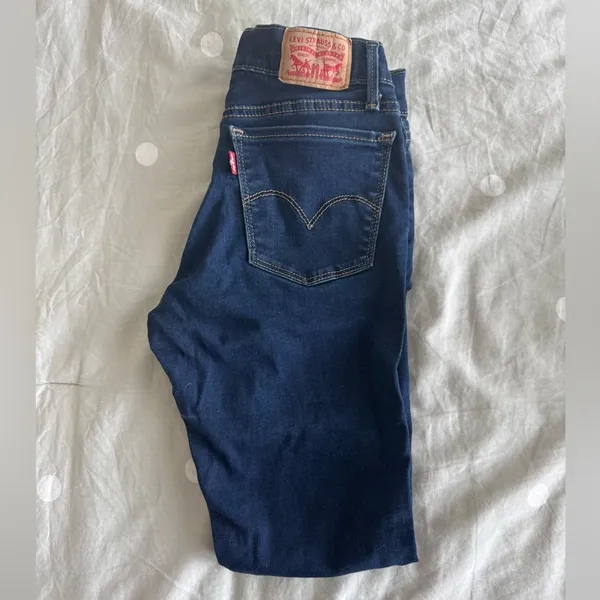Levi's 710 Super Skinny Dark Wash Jeans, W 26/ L30 - Image 4